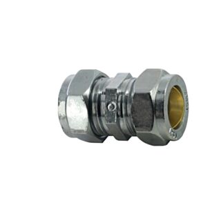 15mm COMPRESSION COUPLING C/P