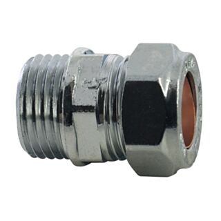 15mmx1/2 COMPRESSION MI Straight ADAPTOR C/P