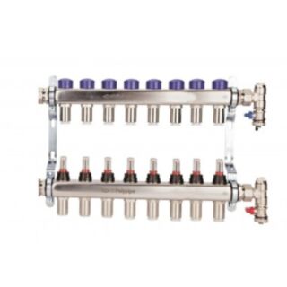 POLYPIPE 15mm S/S 8 PORT UFH MANIFOLD