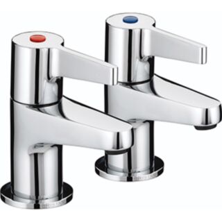 BRISTAN DESIGN UTILITY LEVER BATH TAPS CHROME