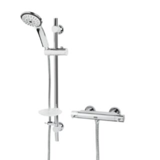 BRISTAN PRISM SAFE TOUCH BAR SHOWER WITH ADJUSTABLE KIT AND FAST FIT FIXINGS