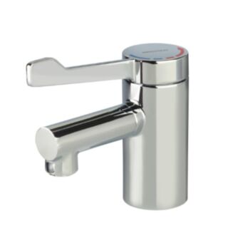 BRISTAN SOLO2 BASIN MIXER WITH LONG LEVER AND COPPER TAILS NO WASTE