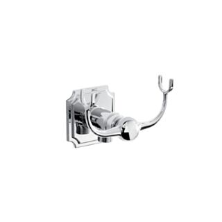BRISTAN TRADITIONAL WALL OUTLET HANDSET CRADLE WITH SQUARE BEVELLED PLATE CHROME