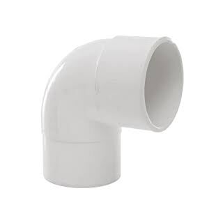 POLYPIPE 50MM SOLV-WELD ABS KNUCKLE BEND WHITE - WS64W