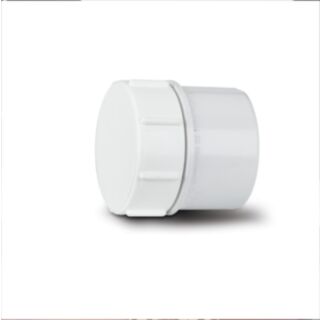 POLYPIPE 50MM SOLV-WELD ABS ACCESS PLUG WHITE - WS72W